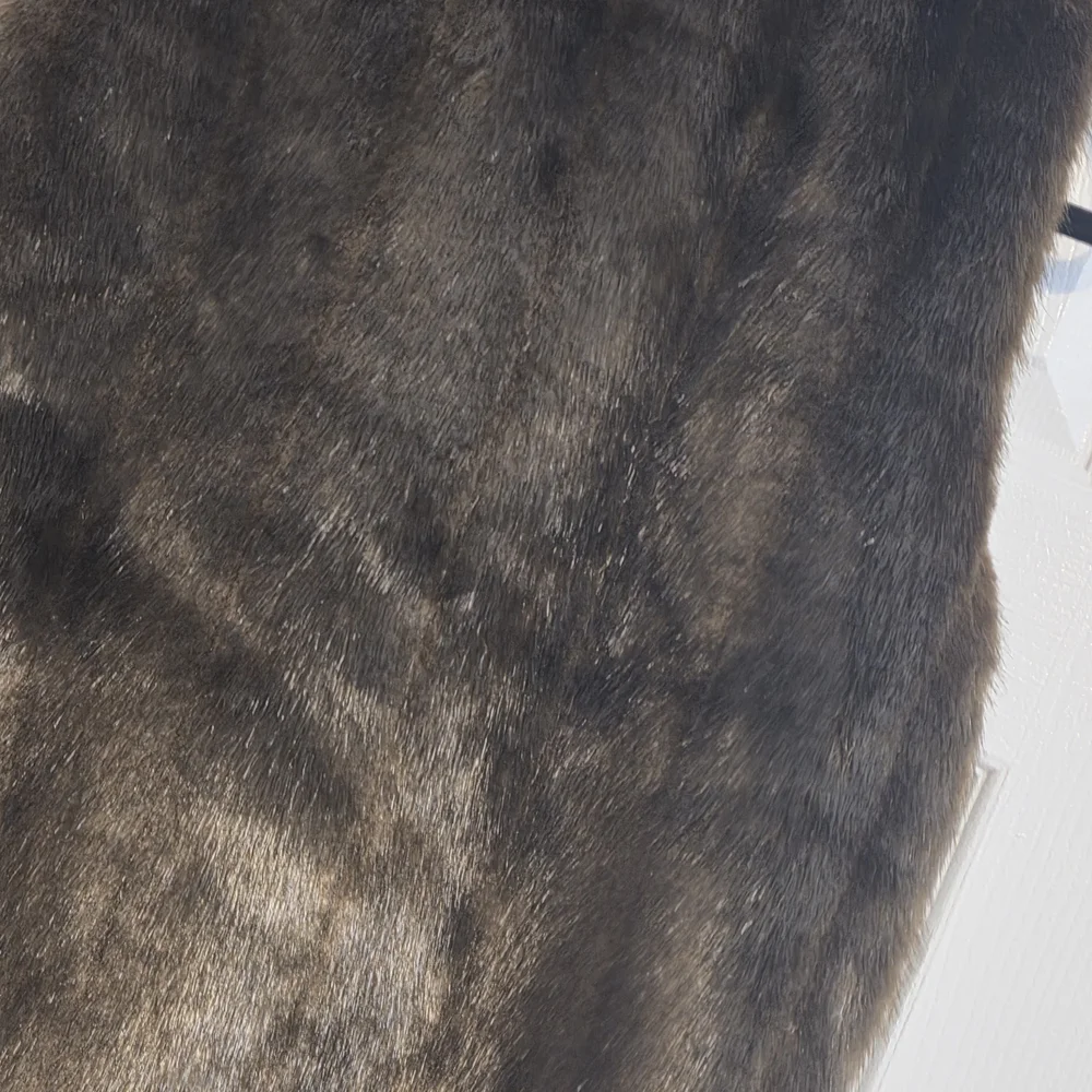 Jones New York Faux Fur Vest in Brown and Black - Picture 6 of 6